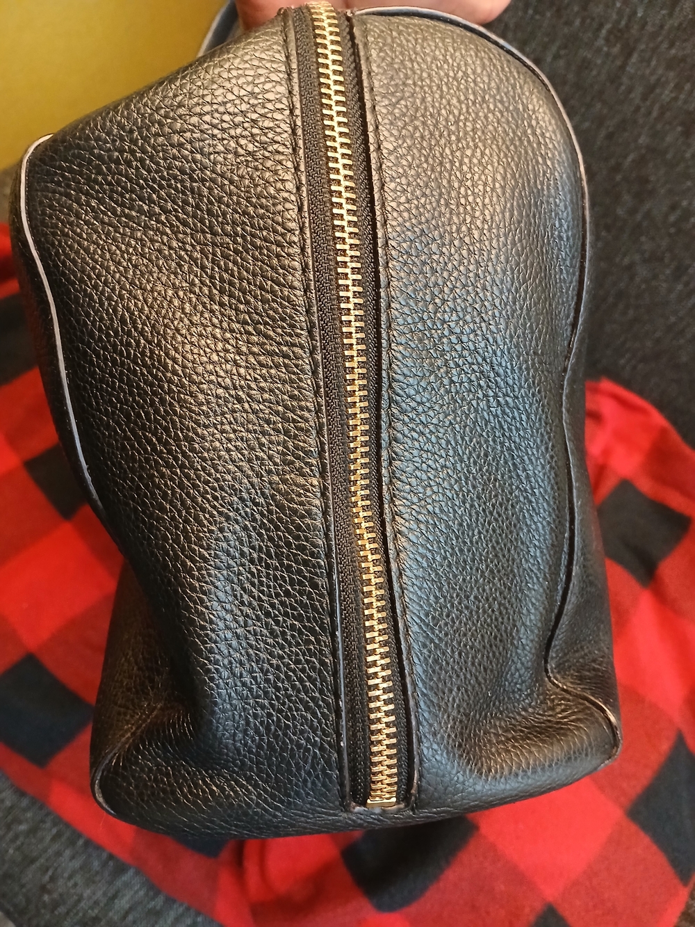 Kate Spade Black Pebbled Leather Satchel with Gold Hardware - Picture 12 of 16